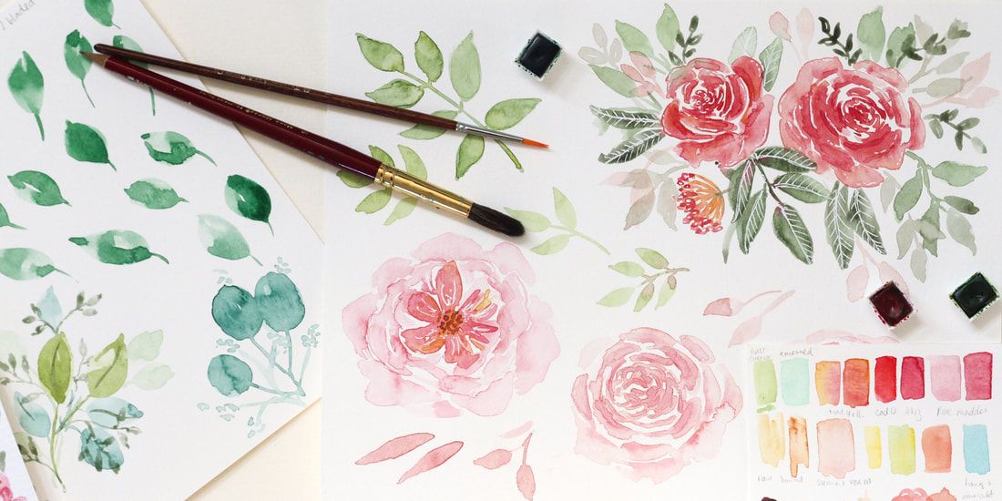 Spring Florals learn to paint gorgeous roses