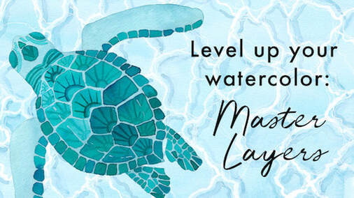 Master layers - sea turtle artwork