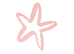 pink illustrated star