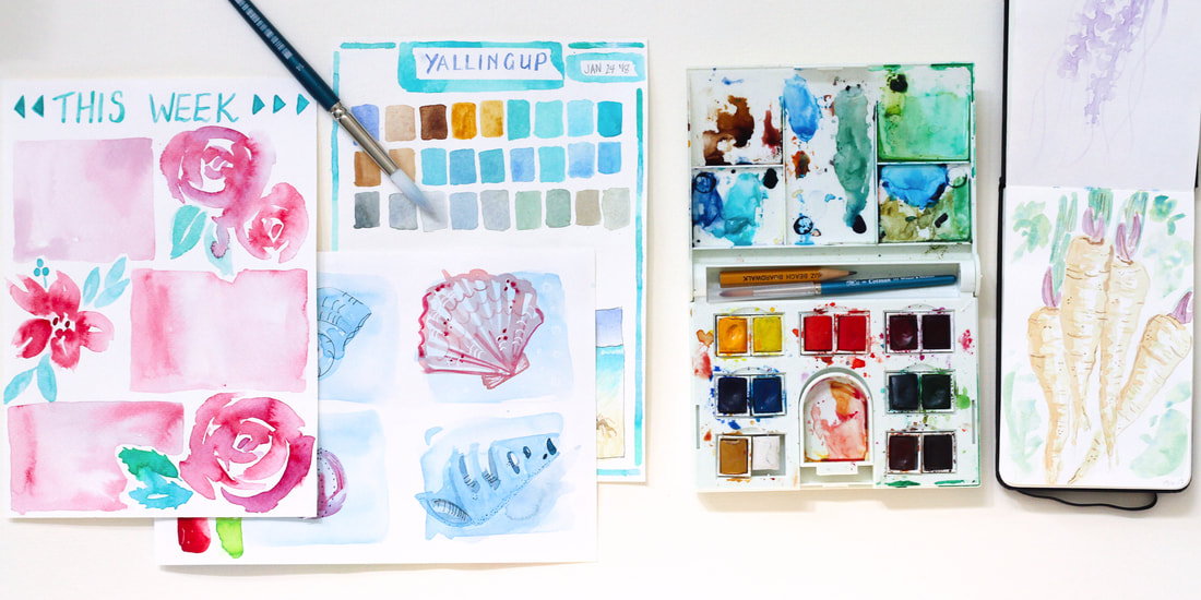 Journalling with Watercolours in Perth